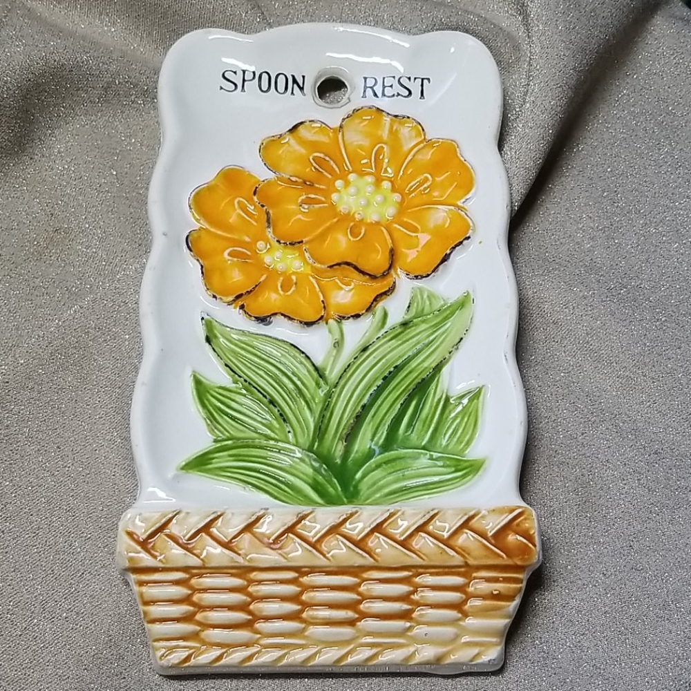 Vintage Japan Handpainted Spoon Rest